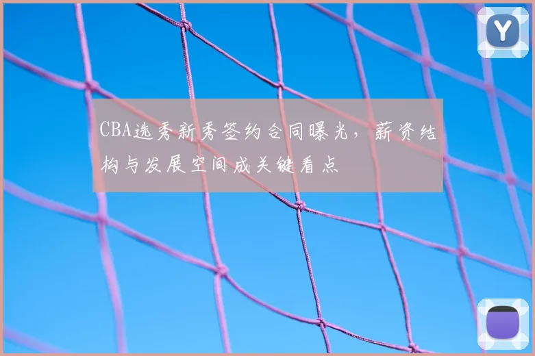 CBA选秀新秀签约合同曝光,薪资结构与发展空间成关键看点