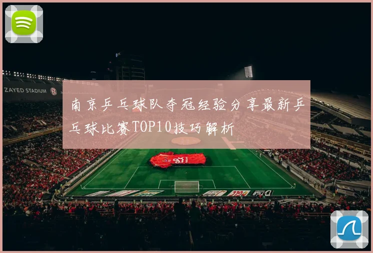南京乒乓球队夺冠经验分享最新乒乓球比赛TOP10技巧解析
